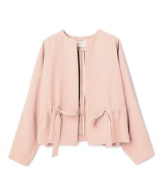 BEIGE， PORDIC / ドロスト付きノーカラージャケット