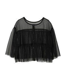 Green Parks ・ＳＵＧＡＲ　ＳＰＯＯＮ　チュールティアードブラウス