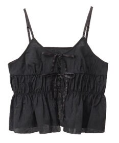 earth music&ecology ジャガードフレアキャミブラウス