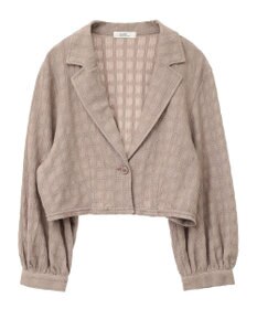 earth music&ecology ＳＥＴ２点ジャカードシャツ＋キャミドレ