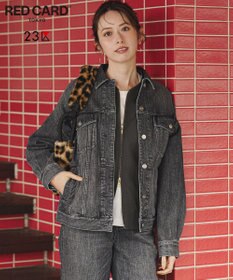 23区 【滝沢眞規子さん着用/RED CARD TOKYO×23区】オーバーサイズ デニム ジャケット グレー系