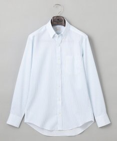GOTAIRIKU 春夏向け【形態安定】SUMMERPREMIUMPLEATS_スモールボタンダウンカラー 長袖ドレスシャツ_ストライプ(25年春夏モデル)