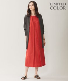 自由区 S 【WEB限定カラーあり・洗える】タッサーポプリンノースリーブ ワンピース