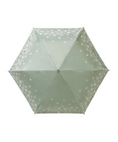 MOONBAT 【一級遮光/晴雨兼用日傘】ランバン オン ブルー (LANVIN en Blue)  折りたたみ日傘 フラワーグリッター