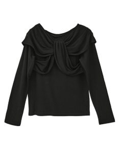 earth music&ecology リボンライクドレーププルオーバー