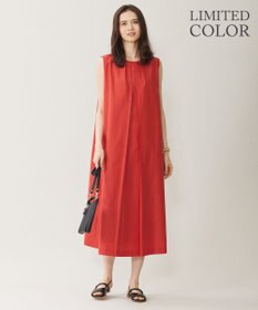 自由区 【WEB限定カラーあり・洗える】タッサーポプリンノースリーブ ワンピース