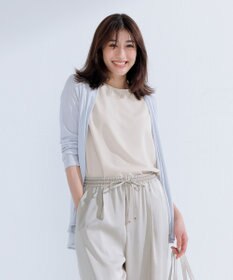 uncrave クールタッチツイル スリットブラウス