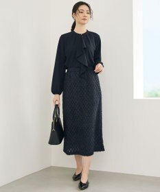 自由区 【セットアップ対応】ワッシャーカットジャカード スカート