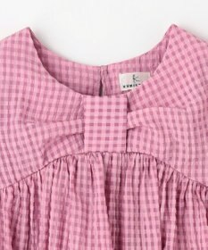 組曲 KIDS 【100㎝】ギンガムサッカー ワンピース