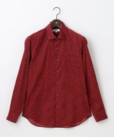 JOSEPH ABBOUD 【ソフトな着心地/I単品羽織にも】 コーデュロイフラワープリント シャツ