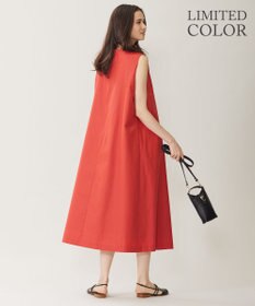 自由区 L 【WEB限定カラーあり・洗える】タッサーポプリンノースリーブ ワンピース