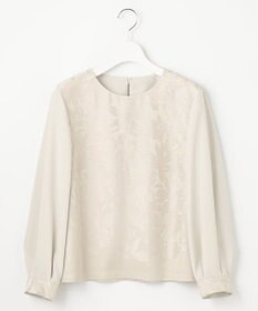 自由区 S 【カタログ掲載・セットアップ対応・洗える】フラワーオパールプルオーバー ブラウス