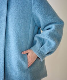 #Newans 【洗濯機可能】バックフレアショートコート