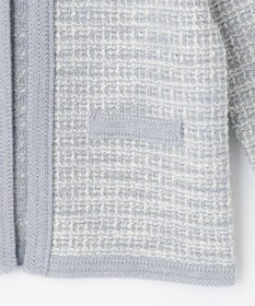 J.PRESS LADIES 【洗える】TWEED KNIT カーディガン