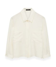 JOSEPH ソフトコットンシルク　シャツブルゾン