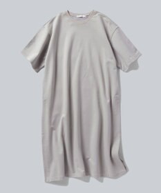 WHITE MAILS HIGH GAUGE URAKE HAIF SLEEVE SIDE SLIT ロングワンピース