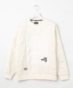 PW CIRCULUS 【裏地付き/防寒】【MEN】キルティングスエットプルオーバー