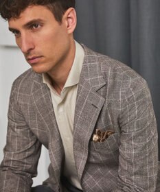 GOTAIRIKU 【洗える】コットンフラノシャツ_ カッタウェイカラー