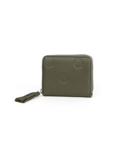 UNBILLION ペルケ perche / ドット型押し・ジャバラカードウォレット