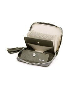 UNBILLION ペルケ perche / ドット型押し・ジャバラカードウォレット