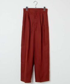 WEGO 【手洗い可】ハイウエストセンタープレスワイドパンツ