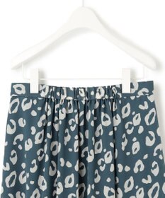 ICB 【洗える】レオパードプリント ティアードスカート