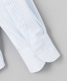 GOTAIRIKU 春夏向け【形態安定】SUMMERPREMIUMPLEATS_スモールボタンダウンカラー 長袖ドレスシャツ_ストライプ(25年春夏モデル)