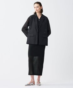 uncrave 【久慈暁子さん着用】シアー オーガンジー シャツ ジャケット