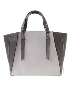 YECCA VECCA 【A4対応】2way配色ZIPデザインバッグ