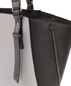 YECCA VECCA 【A4対応】2way配色ZIPデザインバッグ