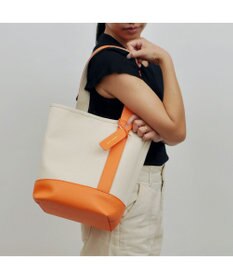 UNBILLION cachecache ワンハンドルバケツ型パーテーショントートバッグ