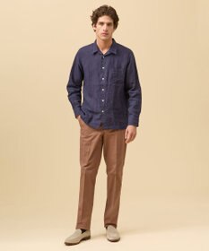 J.PRESS MEN 【LIBECO】リネンオープンカラー シャツ