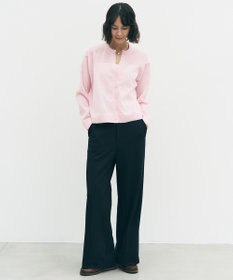 UNFILO シアーフォルムニット キーネックカーディガン