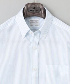 GOTAIRIKU 春夏向け【形態安定】SUMMERPREMIUMPLEATS_スモールボタンダウンカラー 長袖ドレスシャツ_ストライプ(25年春夏モデル)