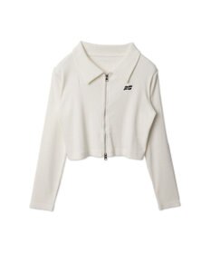 WEGO ヴィンテージウォッシュWZIPトップス