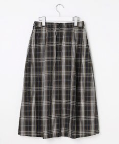 J.PRESS LADIES S ハイマルチタフタ チェック フレアスカート