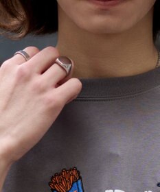 WEGO 【ユニセックス着用ITEM/機能T】接触冷感モチーフ刺繍グラフィックT（SS）