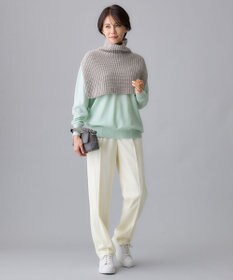 自由区 【洗える】ウールブレンドバルキー ネックウォーマー