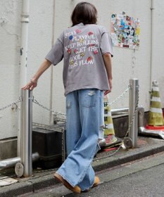 WEGO 【ユニセックス着用ITEM/機能T】接触冷感モチーフ刺繍グラフィックT（SS）
