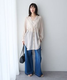 YECCA VECCA 綿麻バギーデニムパンツ