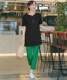 Tiaclasse L 【おのののかさん着用】「サマケア」バックヨークフリルチュニック