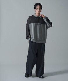 WEGO ドルマンポンチハーフZIPプルオーバー