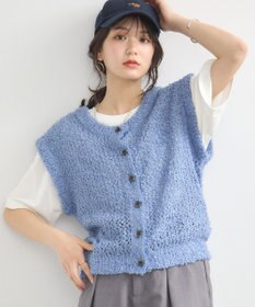 earth music&ecology ファンシーヤーンベスト