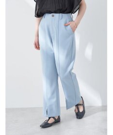 earth music&ecology カットツイルスリットセミフレアパンツ