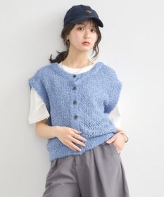 earth music&ecology ファンシーヤーンベスト