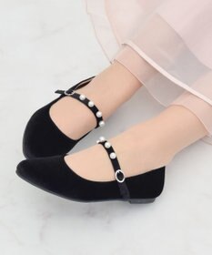 Bridget Birkin 【Bridget Birkin】パールストラップメリージェーンパンプス