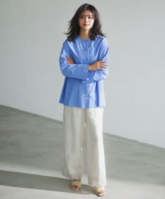 UNFILO 【ウエストゴム】ボタニカル エンブロイダリー パンツ エクリュ