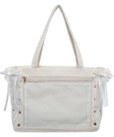WEGO 【痛バ＆推し活グッズ】ドレッシーレースアップ痛バッグS