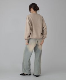 WEGO 【ユニセックス着用ITEM/ウエスト調整可】フレアデニムパンツ