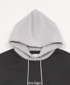 WEGO 【ユニセックス着用ITEM/MLサイズ展開】ワンポイントバイカラープルパーカー